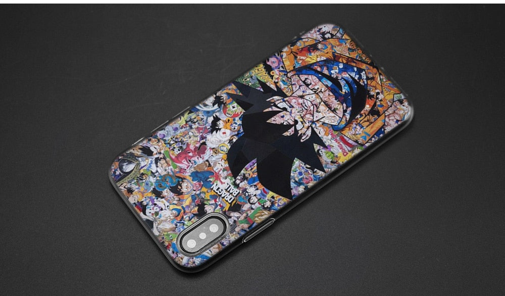 Silicone Case Cover for iPhone XS X Max XR 7 8 6 6s Plus 5 5S SE 5C 7Plus 7+ Phone Cases Coque Dragon Ball Z Anime Goku Cartoon