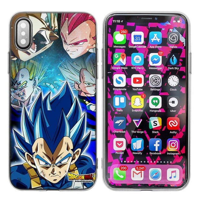 Silicone Case Cover for iPhone XS X Max XR 7 8 6 6s Plus 5 5S SE 5C 7Plus 7+ Phone Cases Coque Dragon Ball Z Anime Goku Cartoon